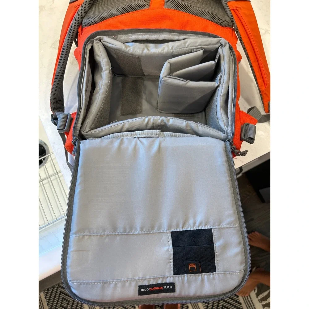 Lowepro Photo Hatchback 22LAW Camera Backpack Orange Ripstop Hiking Bag Gorpcore